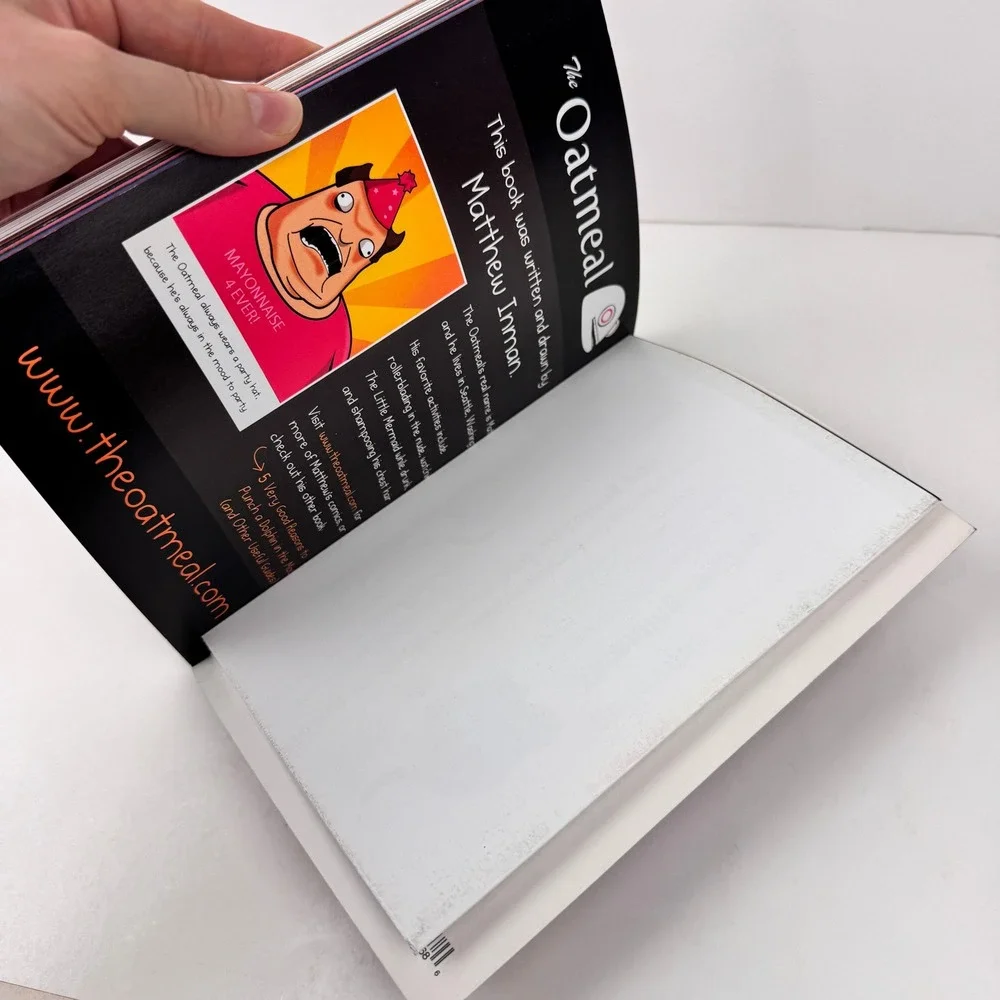 Softcover Oatmeal How to Tell your Cats Plotting to Kill You Funny Book w Poster